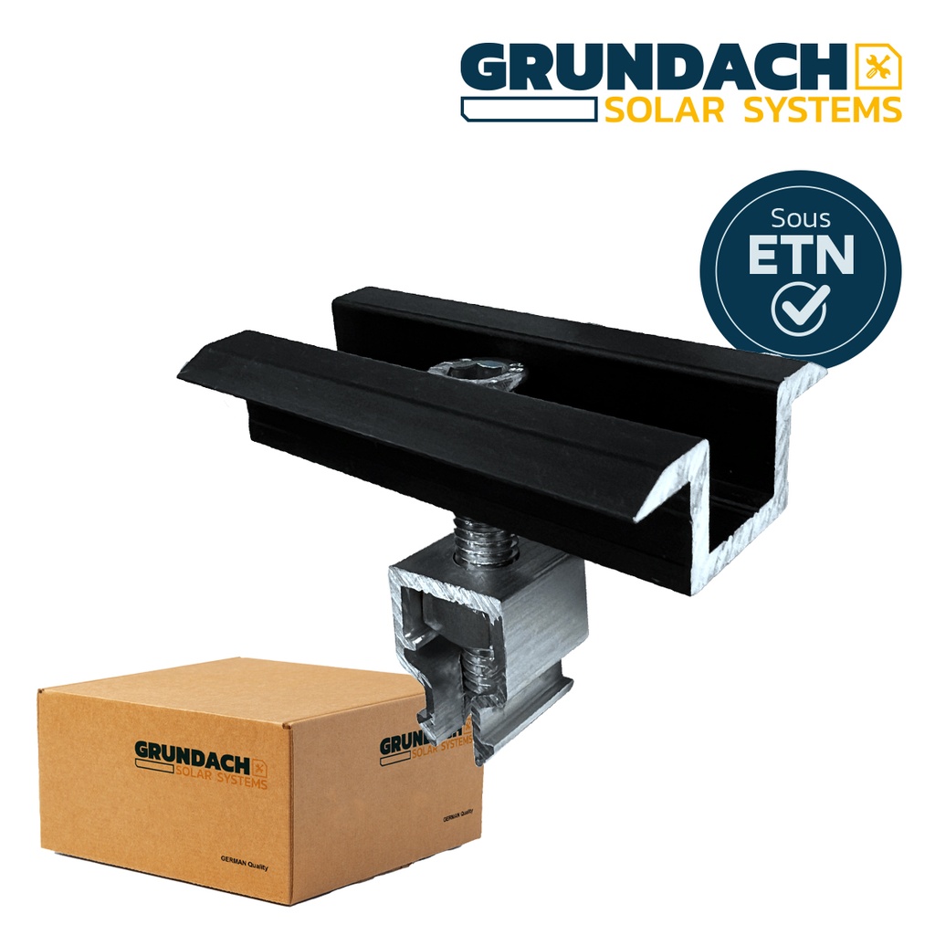 Snel tussenklem zwart 30-40mm