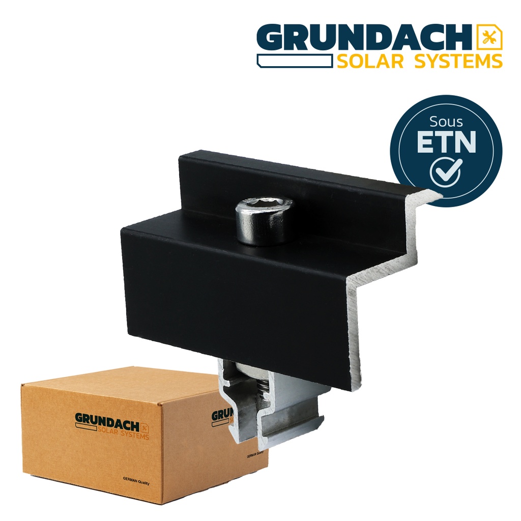 Clame Rapide Noir 30 mm - Ressort