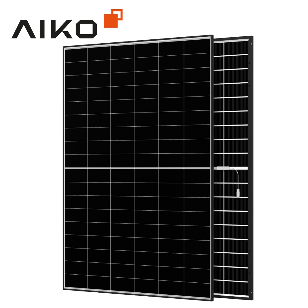 AIKO 470Wp 2P+(non PPE2) Bi-verre Black Frame White - GEN2 