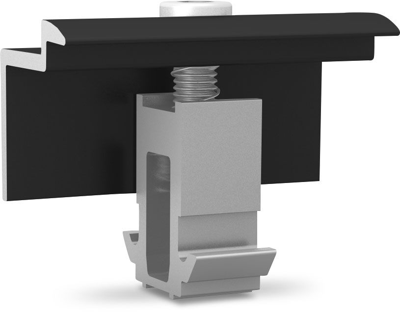 K2 - Clame de fin - DomeClamp End Clamp 30-50 mm, noir anodisé 