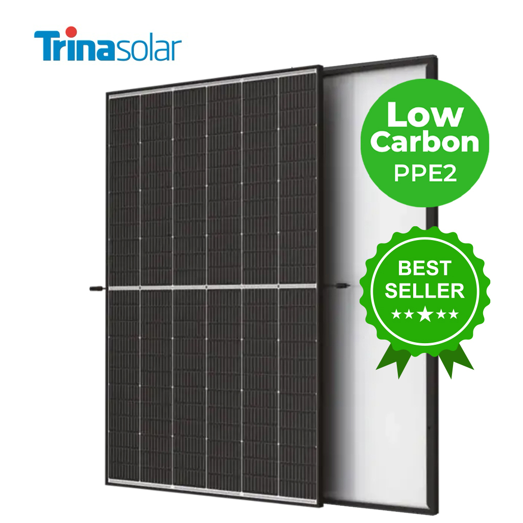 TRINA 455W Vertex S+ | PPE2 | Black White | Dual Glass