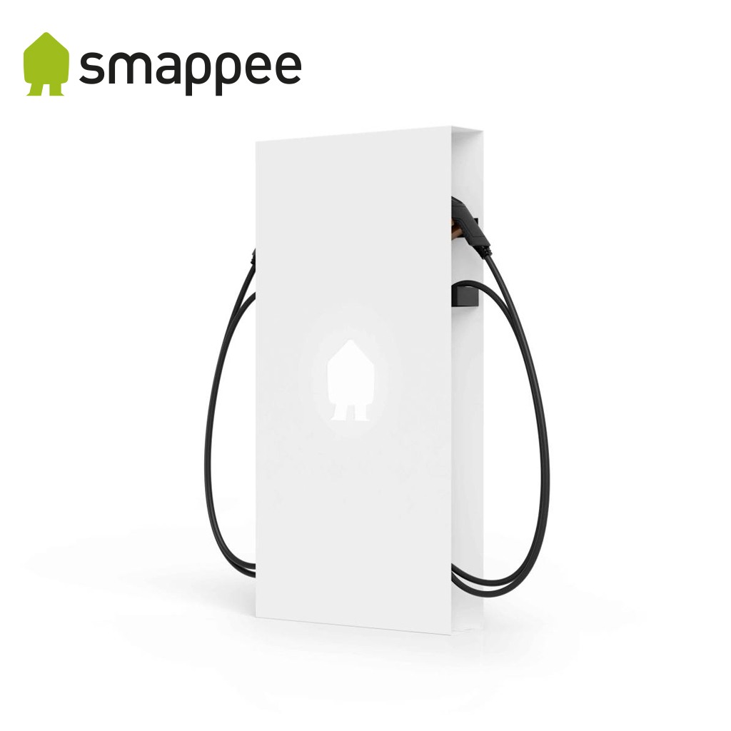Smappee - EV Base - Borne Autonome EV Blanc - jusqu’à 2x22 kW câble de 5m