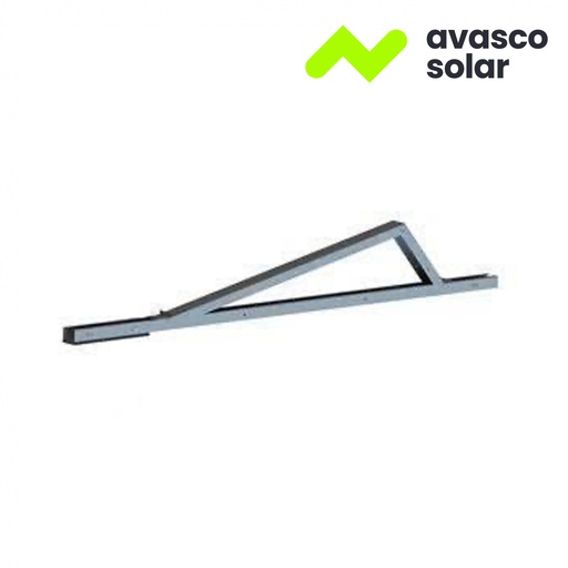 [IT00600]     Unité de base SUD ALU (équerre + rail + caoutchouc + ALU) 12,5° / 1600mm