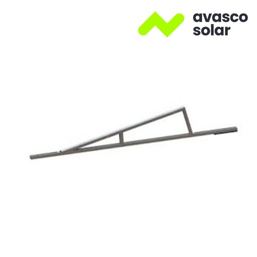[IT00612]     Unité de base SUD PORTRAIT  (équerre 1640 + rail + caoutchouc + ALU) 10° / 2500mm pour panneaux 1640/1899mm