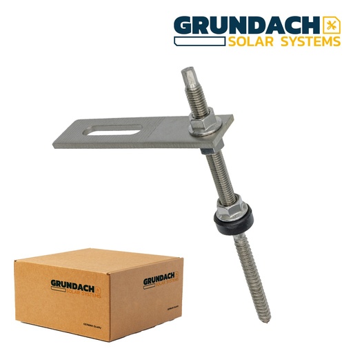 [IT00684] Tire fond - Fixation tôle ondulée - M10/200 - Structure bois