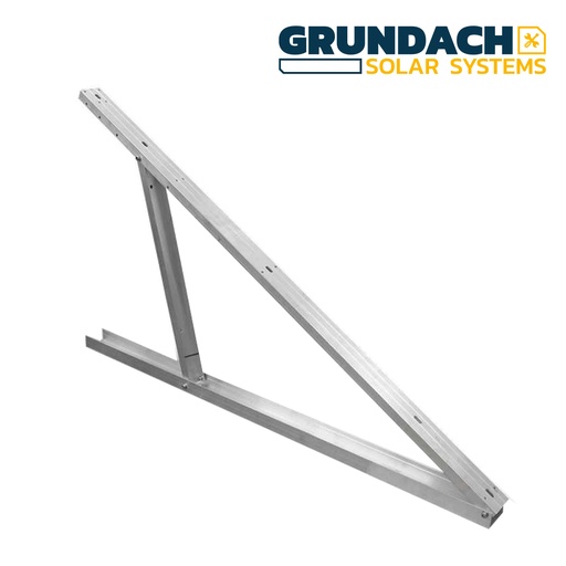 [IT00688] Triangle réglable portrait Ajust. 15-20-25-30-35°support en aluminium pour toits platsvisserie en acier inoxydable AISI 304inclinaison réglable de 15 à 35 degrés en pas de 5 degrés