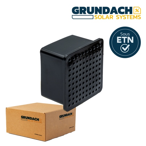 [IT00708] Bouchon pour rail 40x40 - Noir
